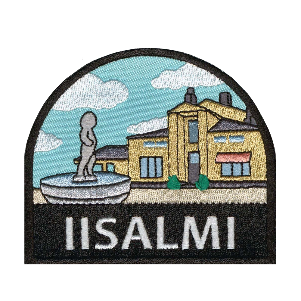 Brodeerattu kangasmerkki, Iisalmi.