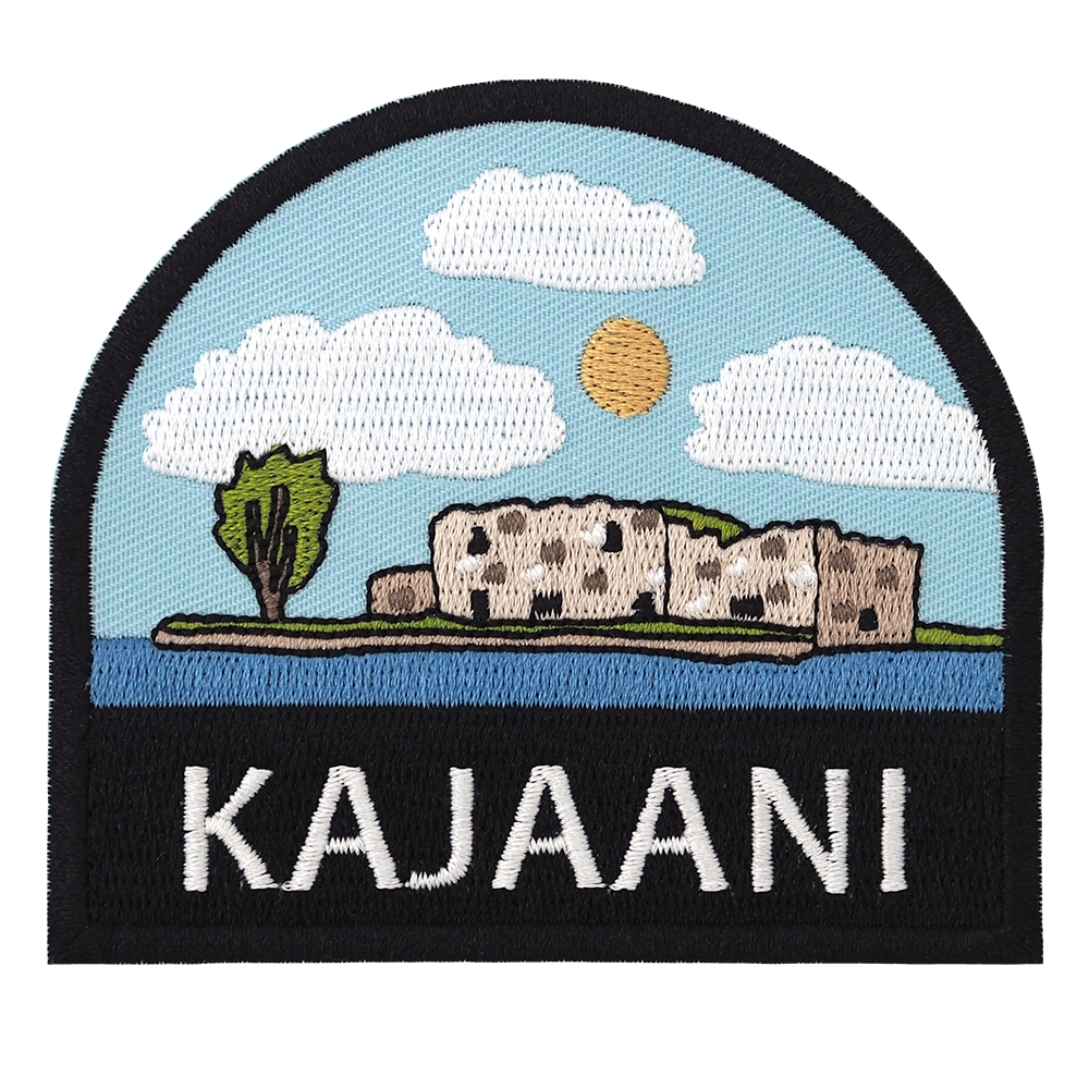 Brodeerattu haalarimerkki, Kajaani.