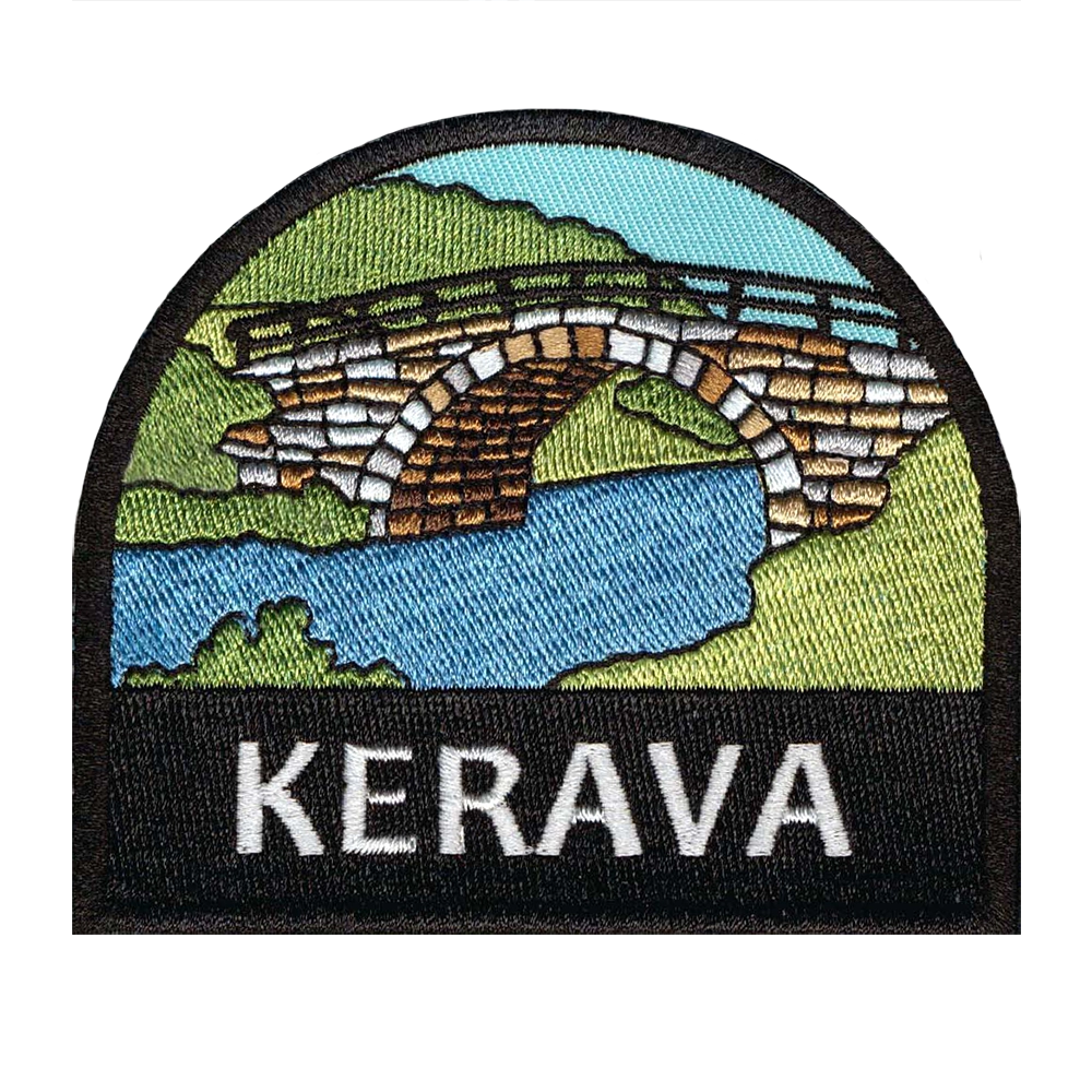 Brodeerattu kangasmerkki, Kerava.
