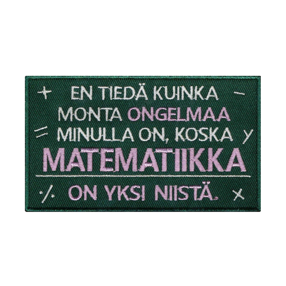 merkittu.com - haalarimerkki, Matematiikka