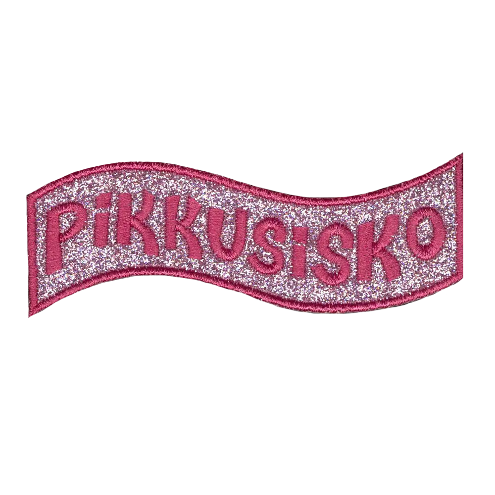 Brodeerattu kangasmerkki, pikkusisko.