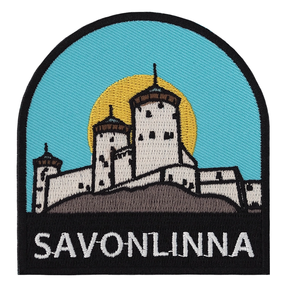 Brodeerattu haalarimerkki, Savonlinna.