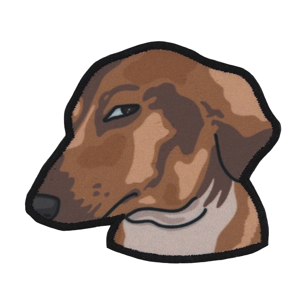 Painettu meemihaalarimerkki, Side eye - koira.